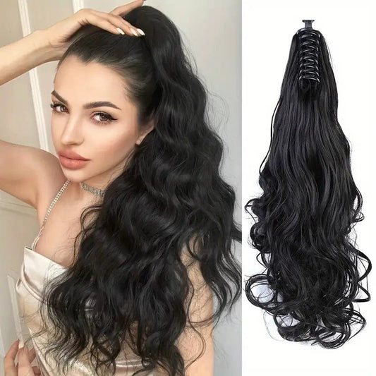 Extendria⢠18 Inch Long Ponytail Hair Extension (Free Hair Bun)