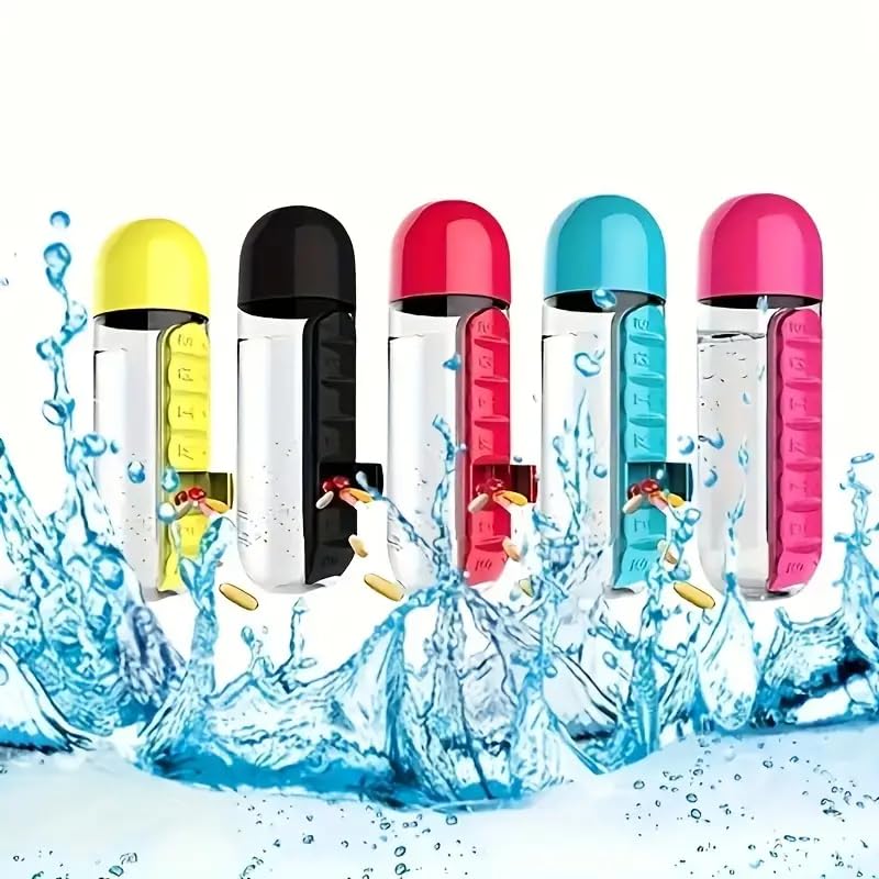 Water Bottle Pill Box Organizer